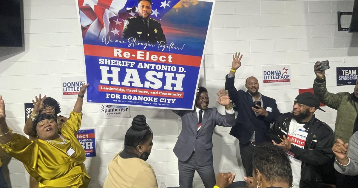 Antonio Hash wins second term as Roanoke sheriff