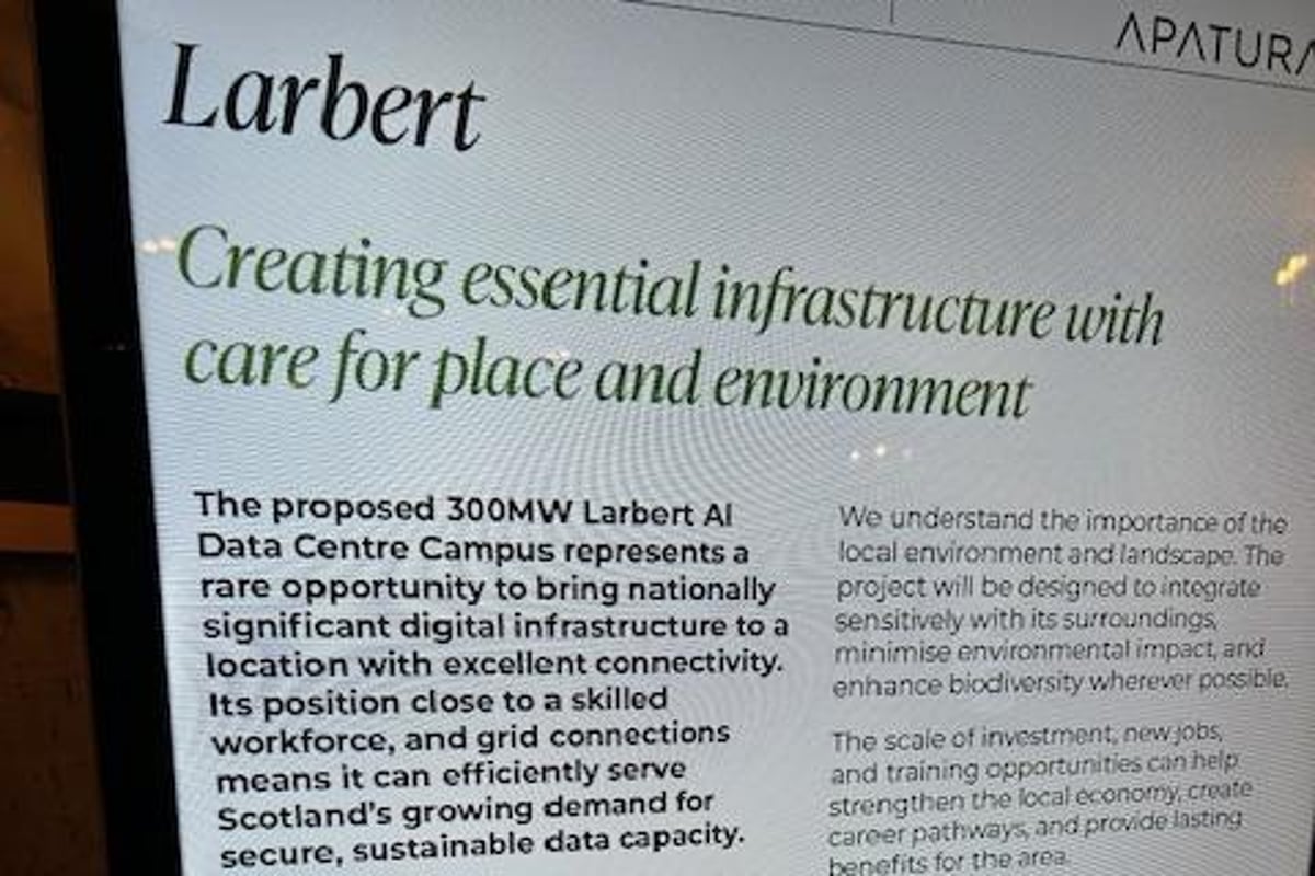 Residents urged to attend consultation meeting for proposed Larbert data centre development