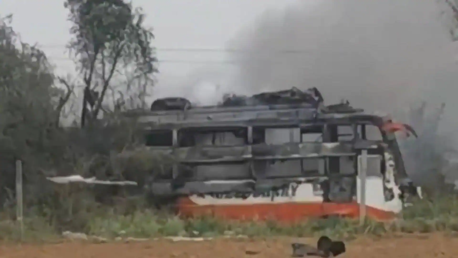 Jaipur-Delhi highway: Bus carrying laborers catches fire, 3 dead
