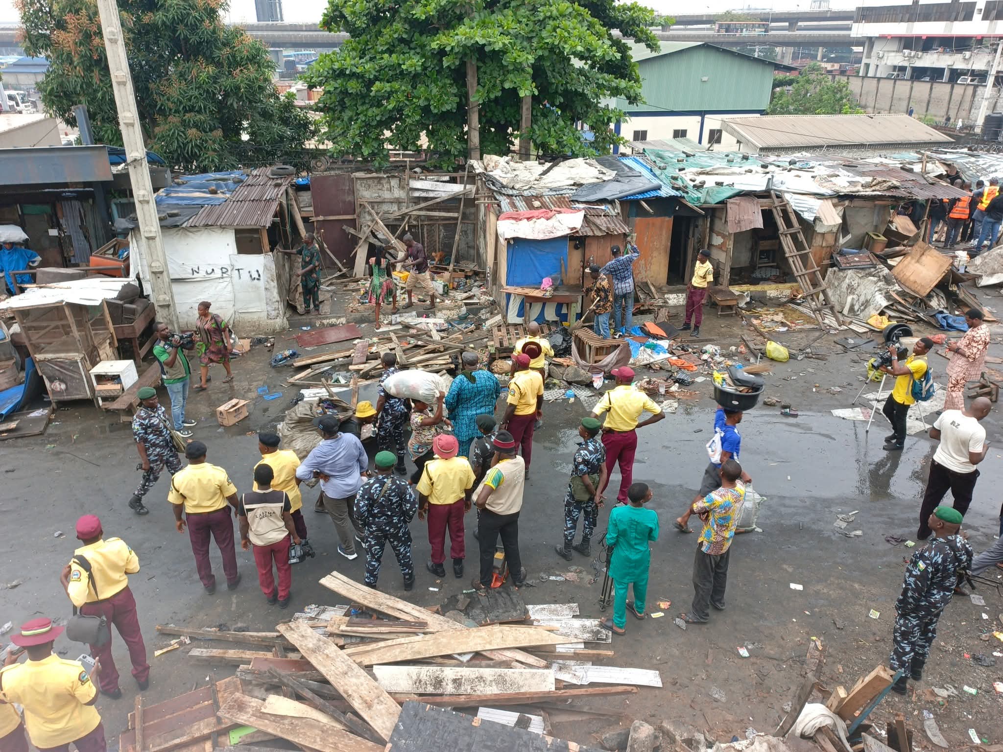 Traders count losses as Lagos govt demolishes illegal structures in Ebute Meta