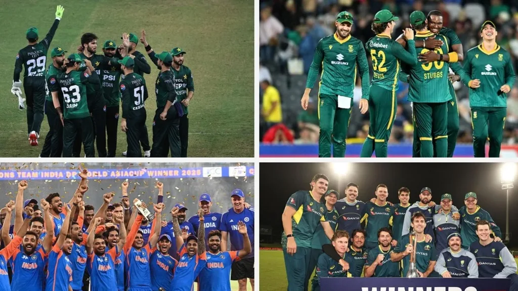 Latest ICC T20I team rankings: Updated men's table ahead of PAK vs SA and AUS vs IND