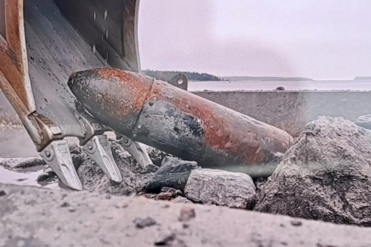 WWII bomb unearthed in Finnish harbour sparks major naval operation