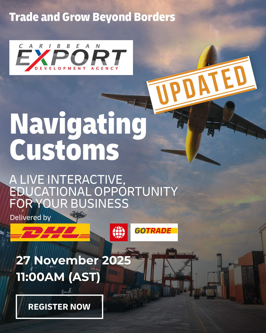 New Date for the free DHL Session- Navigating Customs!