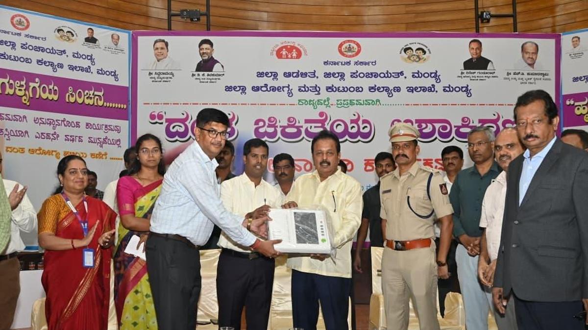 ‘Hridaya Vaishalya Yojane’: 14 ECG machines distributed to CHCs in Karnataka’s Mandya dist.