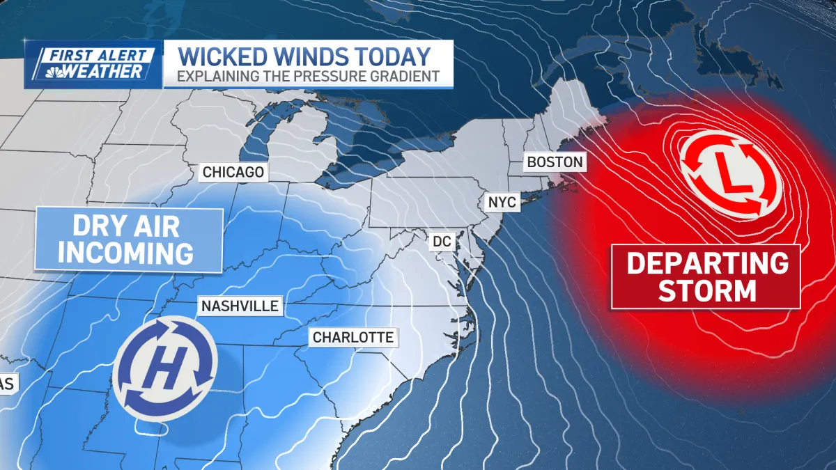 Boston MA Wind advisories in effect