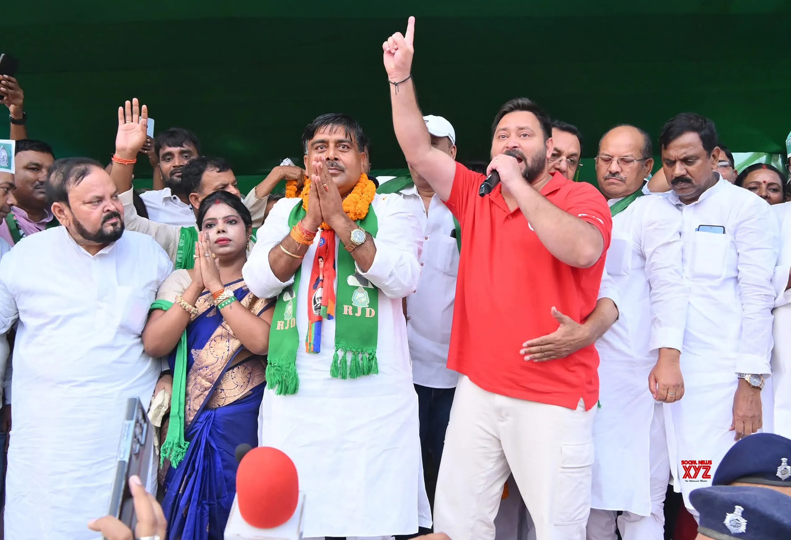 Tejashwi Yadav Campaigns in Kudhani #Gallery