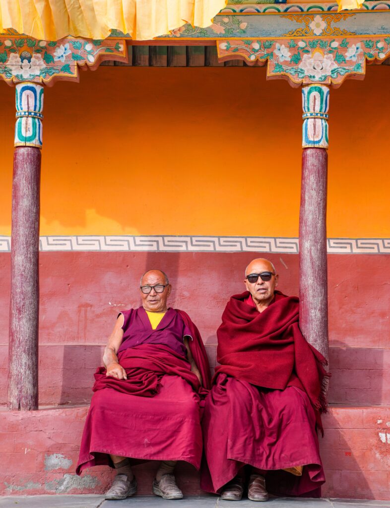 Leh: Monks rest at Thiksey Monastery #Gallery