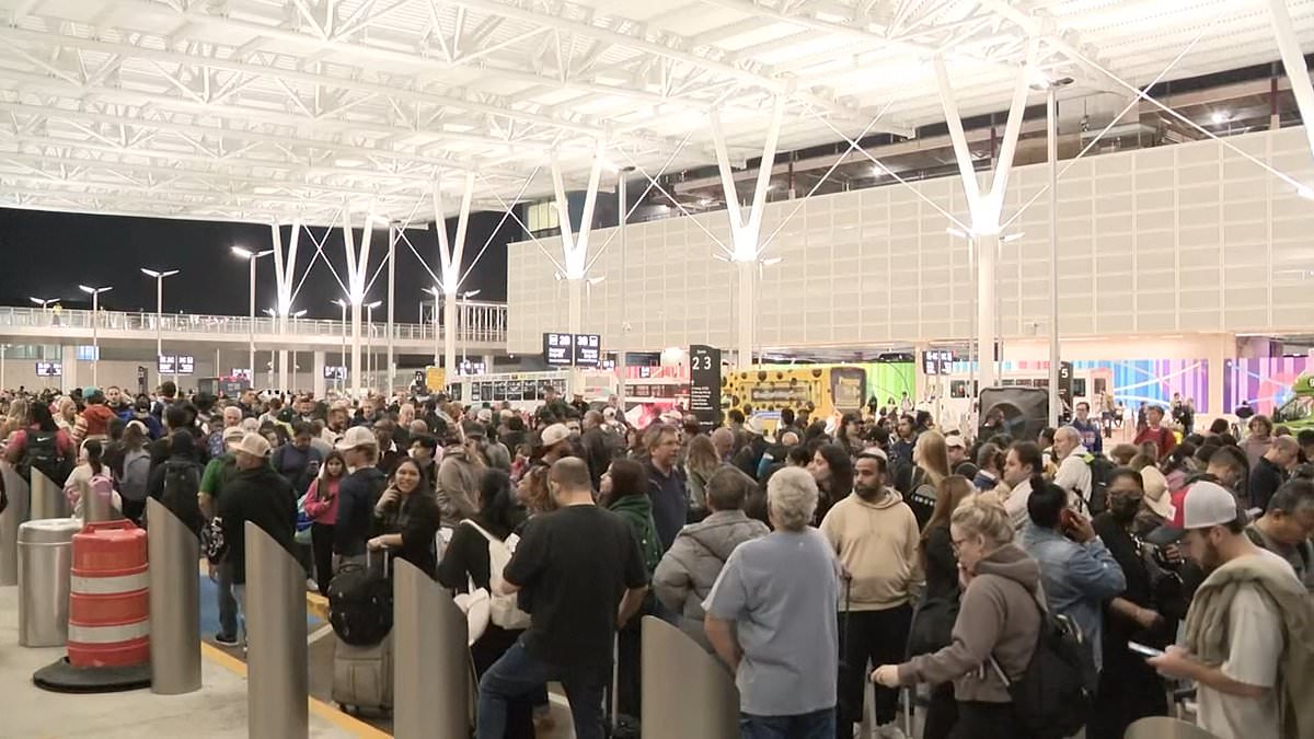 Massive Texas airport hit by standard THREE HOUR TSA lines as government shutdown paralyzes America's airports