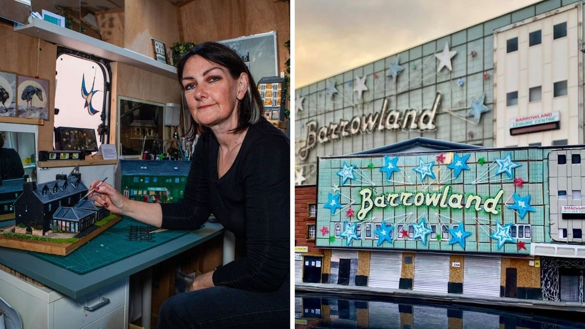 I create unique models of Glasgow buildings from recycled materials - My favourite is the Barrowland Ballroom