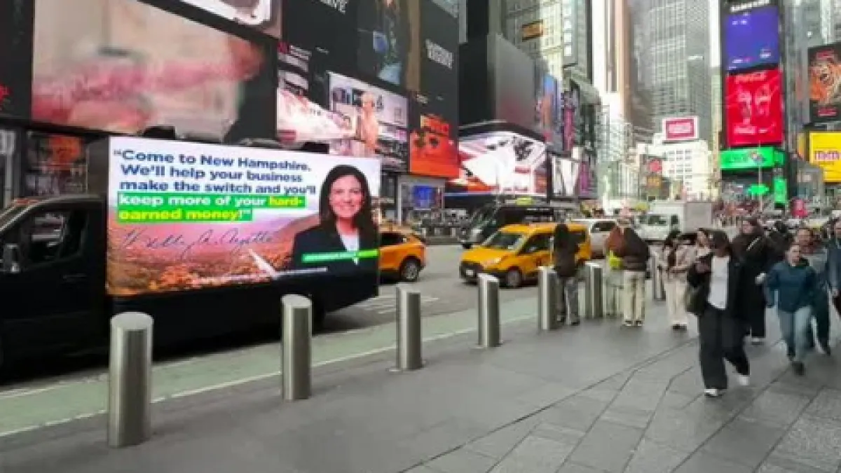 NH Gov. Kelly Ayotte targets Mamdani with NYC billboard truck