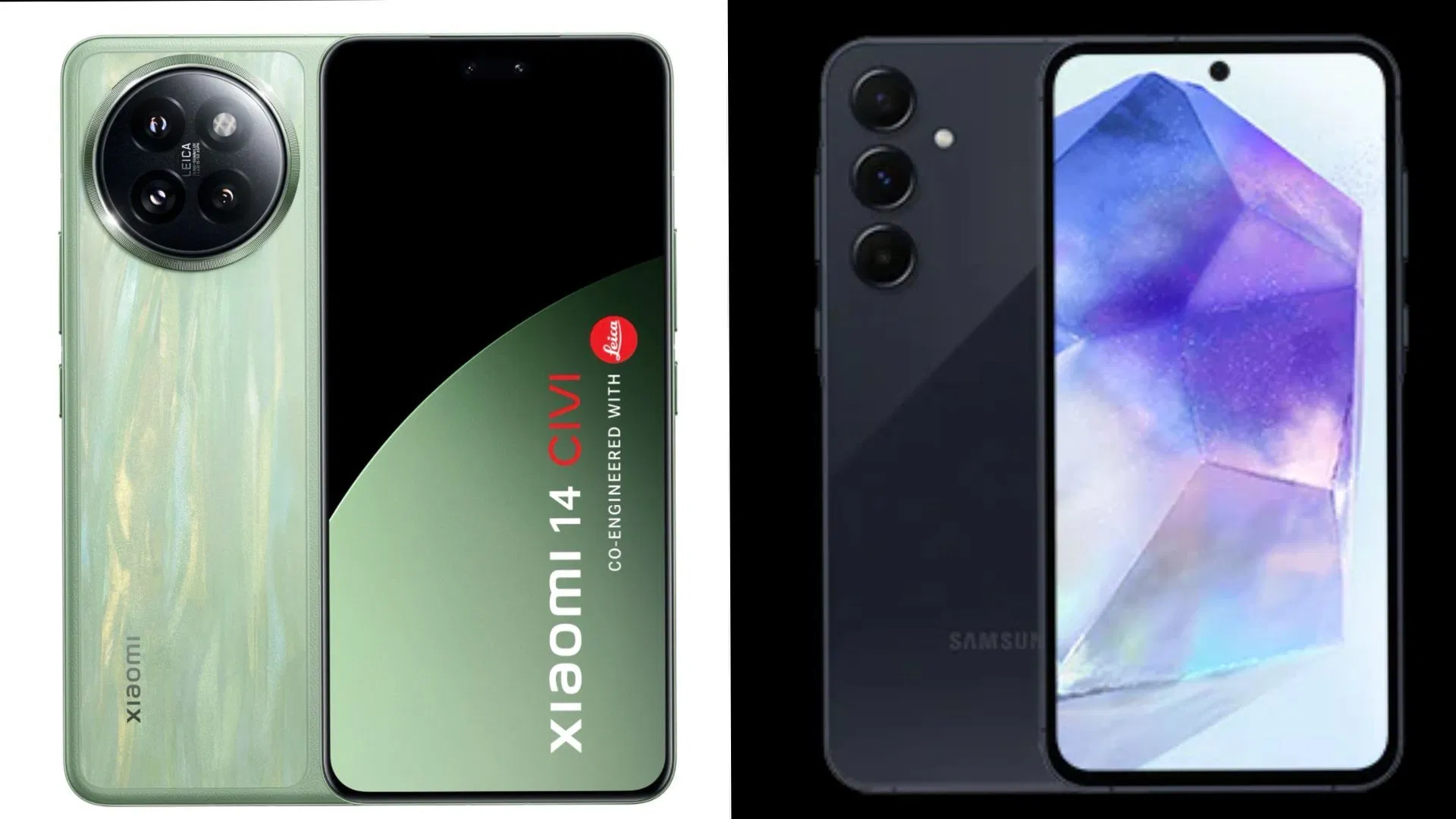 Xiaomi 14 Civi vs Samsung Galaxy A55: Which is the better smartphone?
