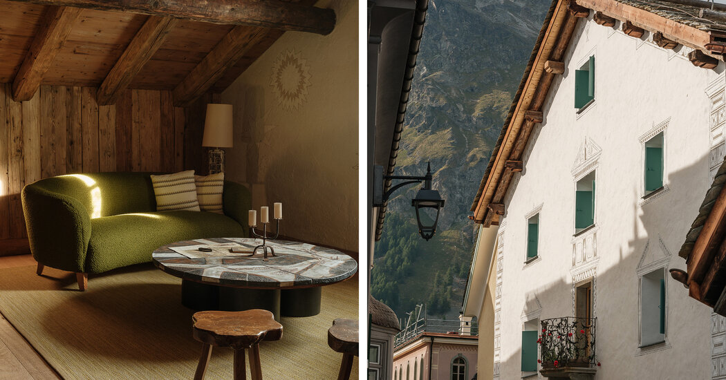 A Transformed 16th-Century Hotel in the Swiss Alps