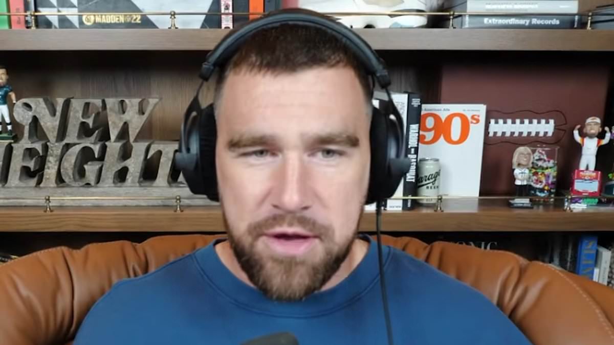 Travis Kelce refuses to answer questions about his personal life as he awkwardly shuts down brother Jason