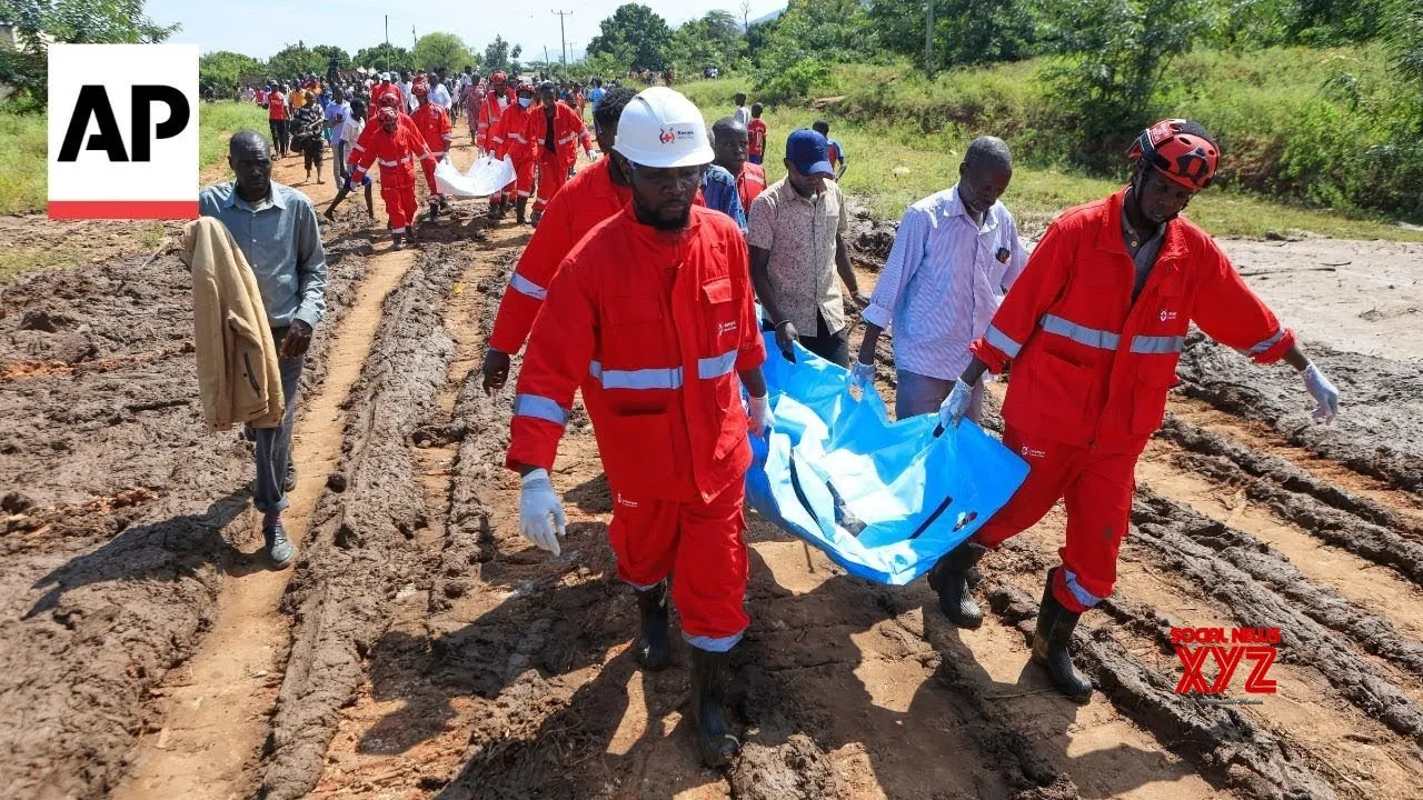 Rescuers search for survivors after deadly landslide in Kenya (Video)