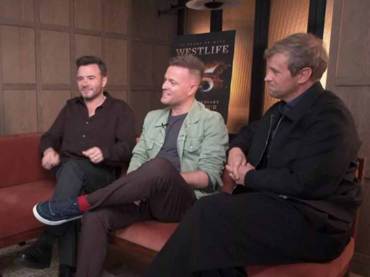 Loose Women's Christine Lampard says 'I shouldn't admit that' as she chats to Westlife