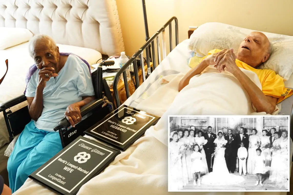 Lovebirds crowned 'world’s oldest married couple' share longevity tips
