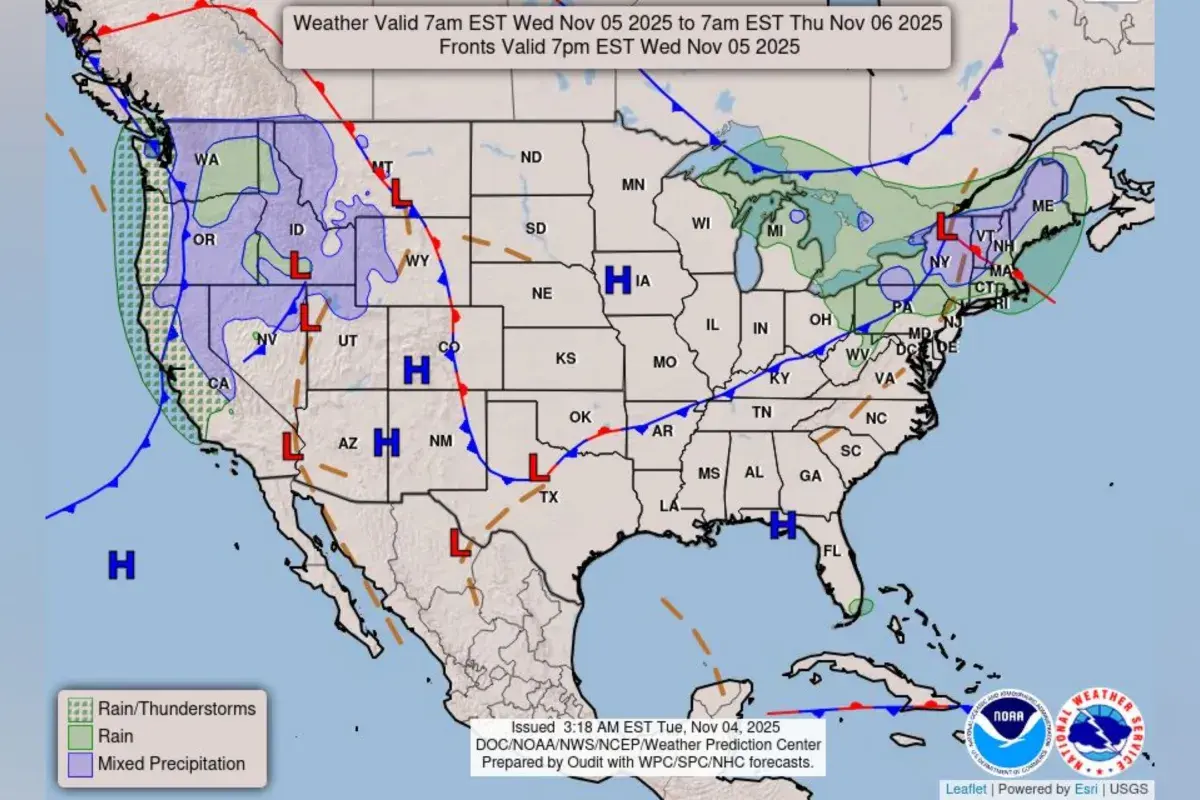 Atmospheric River Map Shows Impacts This Week