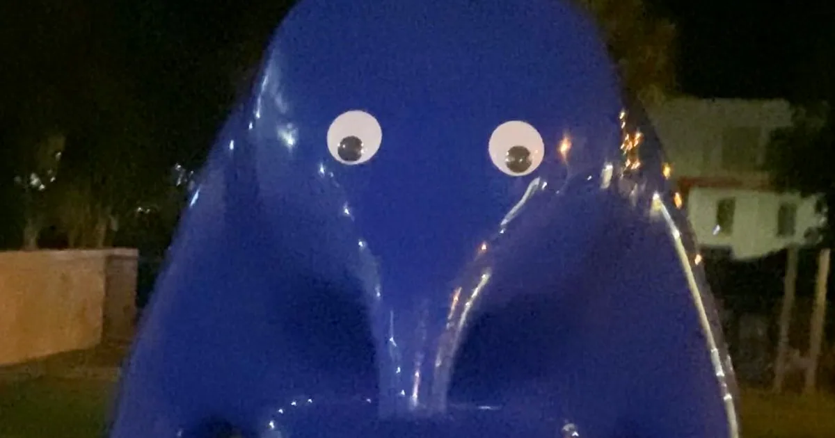 Teen Charged After Defacing Giant Blue Blob Statue