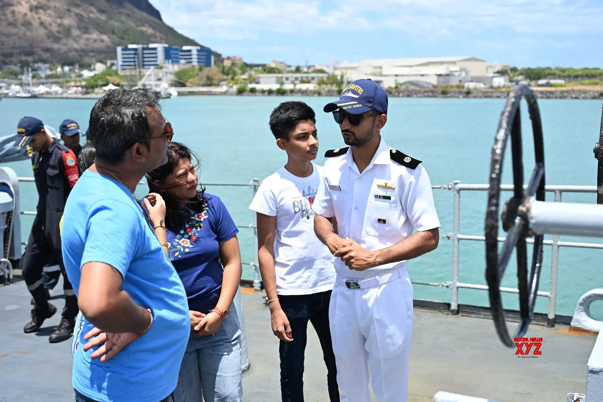 INS Savitri welcomes visitors onboard in Mauritius, highlights Indian Navy’s strength, heritage