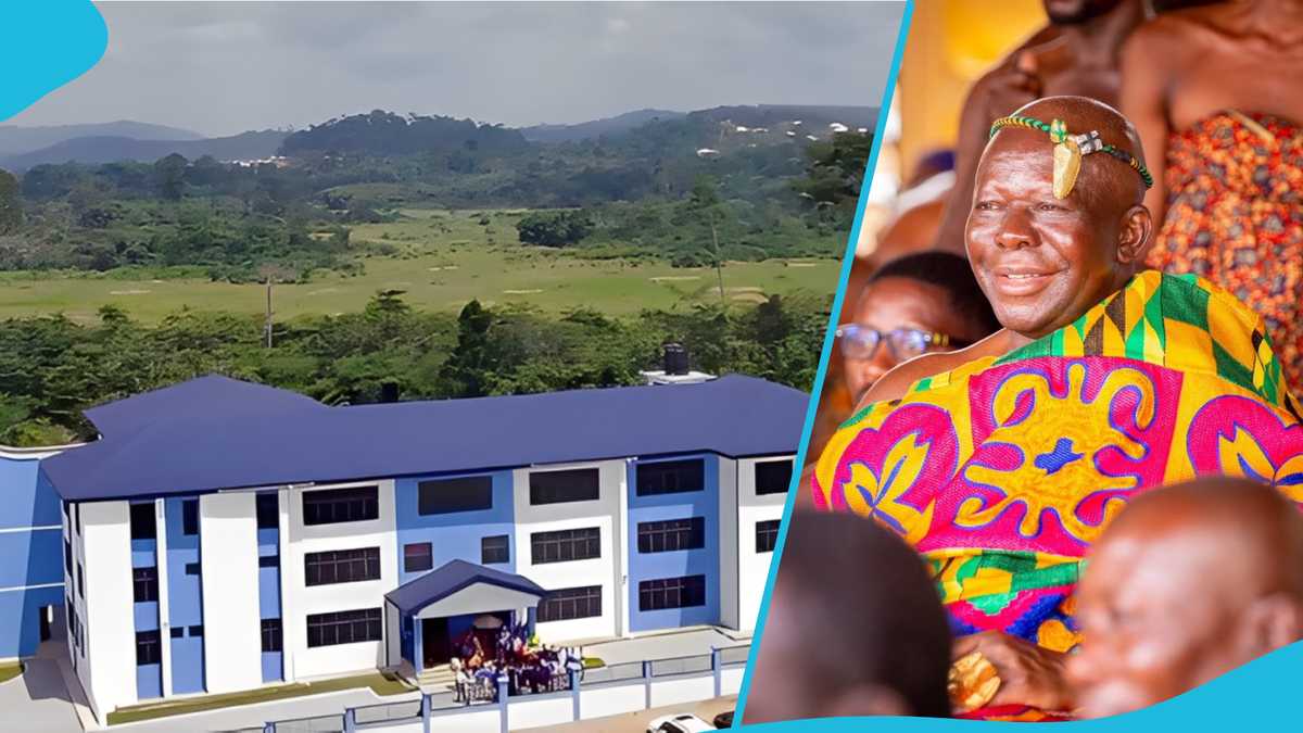 Otumfuo donates a three-story girls' dormitory to Sefwi Wiawso Senior High School
