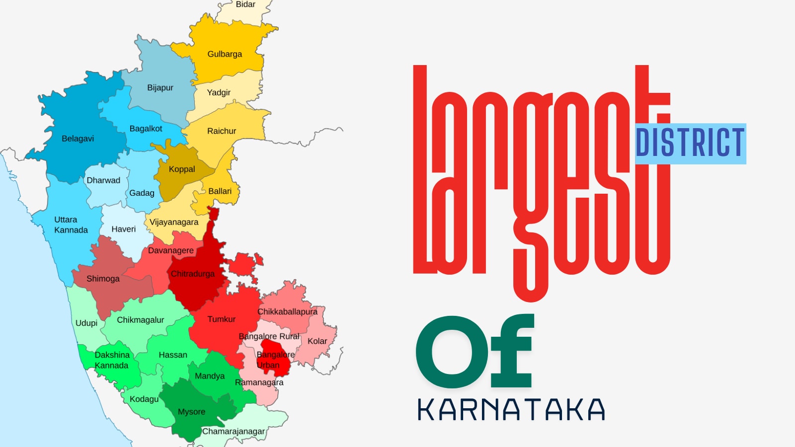 General Knowledge: Do You Know Which Is The Largest District In Karnataka?