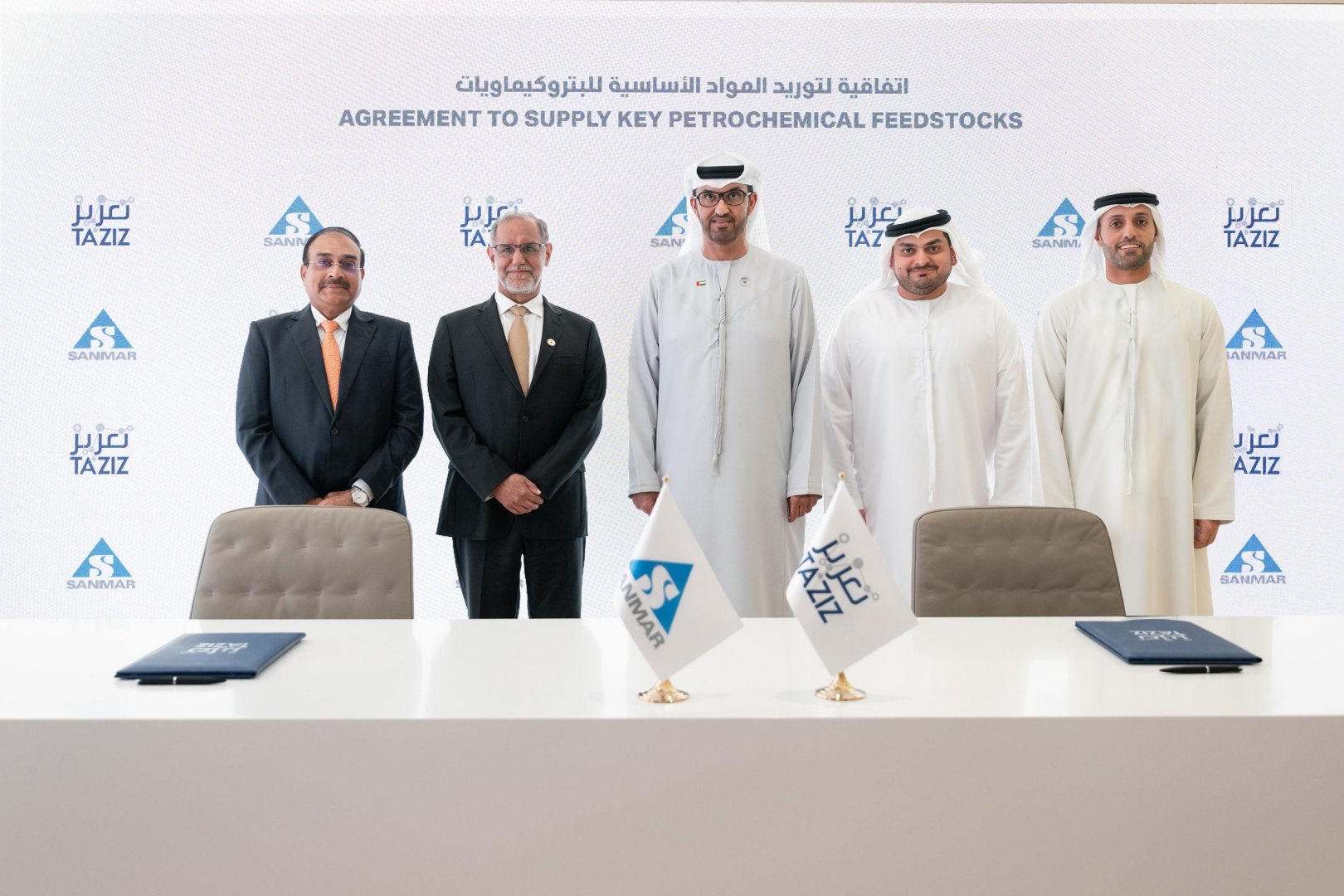 TA’ZIZ signs long-term petrochemical supply deal with The Sanmar Group