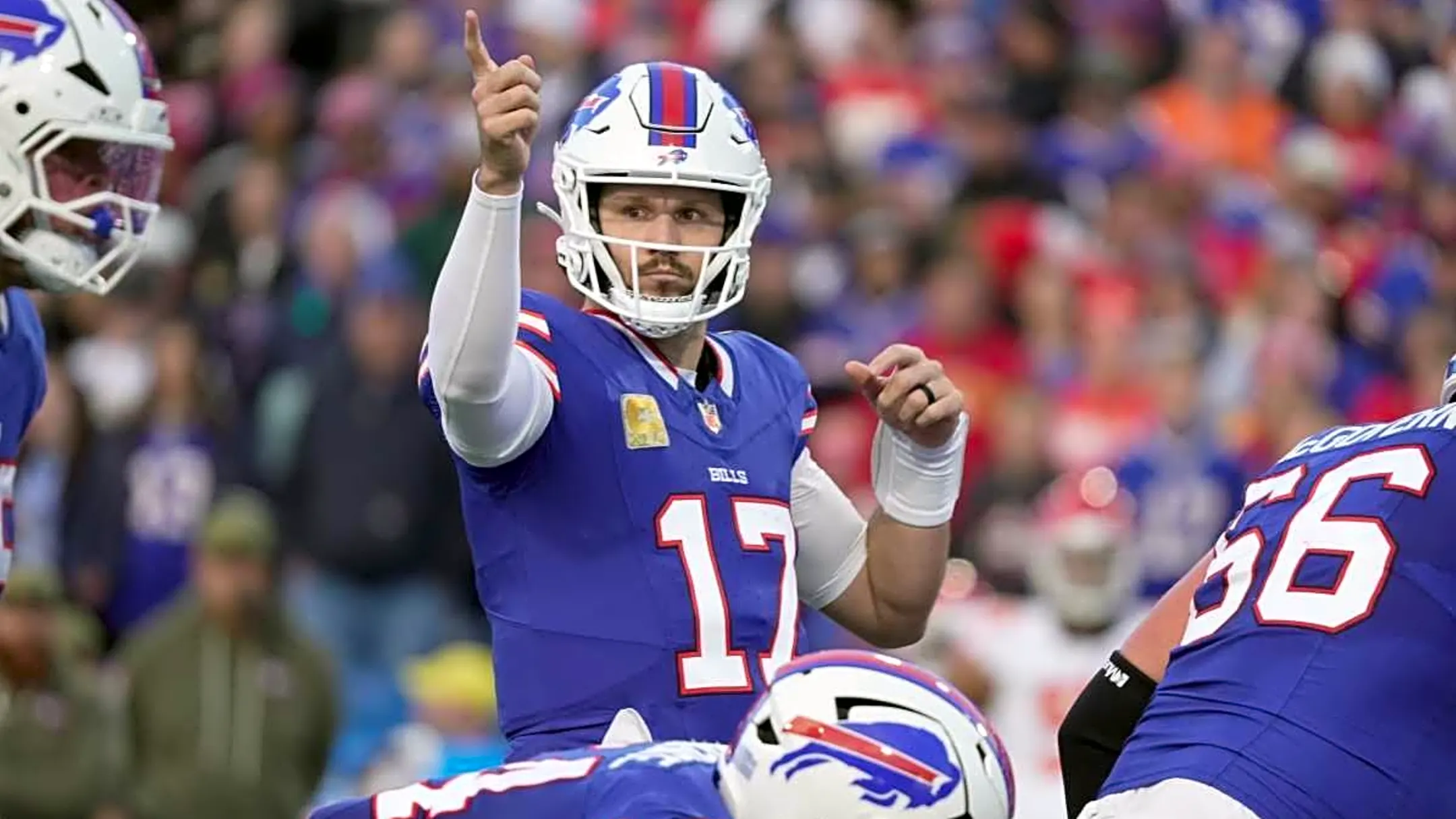 Bills' Josh Allen gets some advice from Steve Spagnuolo seconds after the game, and he shouldn't listen for a second