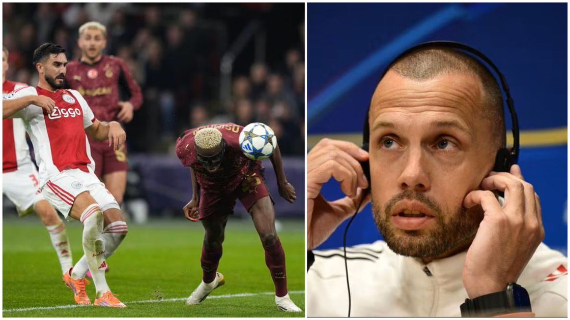 'That was a real centre-forward goal' — Ajax coach admits Osimhen’s quality after 3-0 Champions League defeat