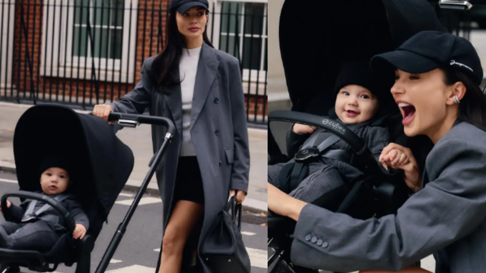 Amy Jackson’s Son Oscar Is Super Excited To Ride On His First Pram Outing, Photos