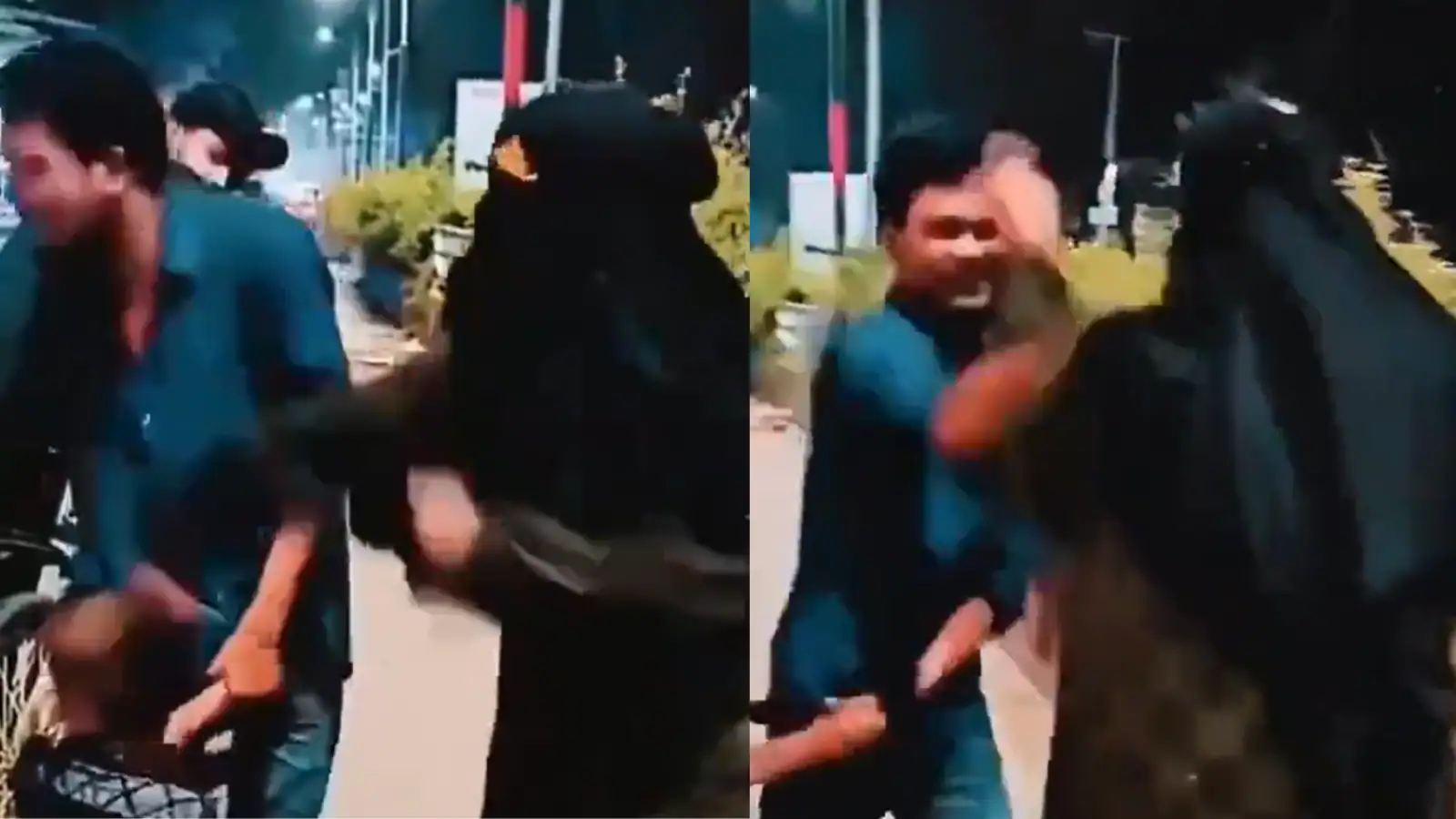 Muslim Woman Slaps Husband, Hits Him With Slipper As Baby Boy Watches The Horror Show: ‘Just Think About…’