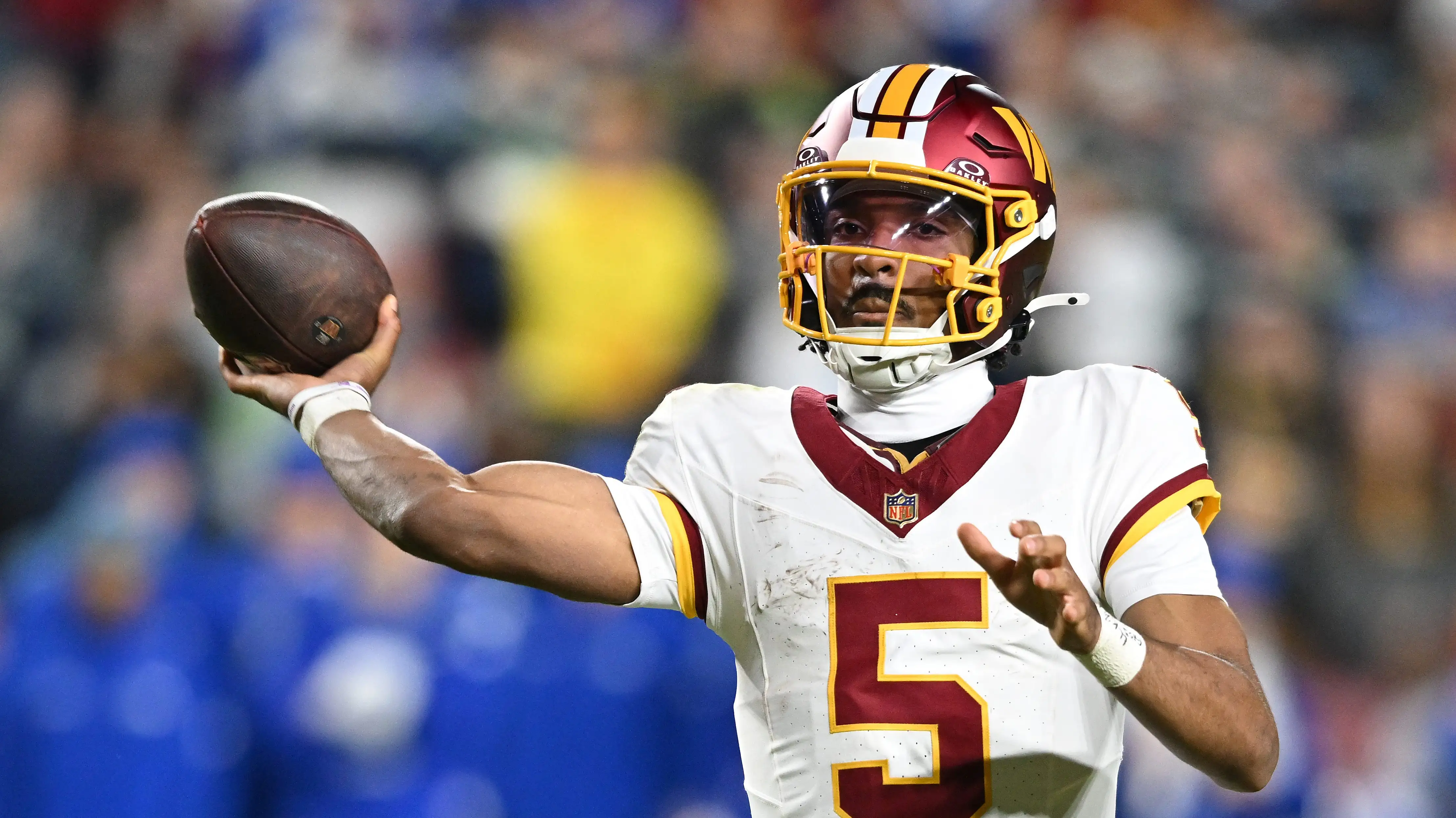 Commanders Get Good News on QB Jayden Daniels' Elbow Injury