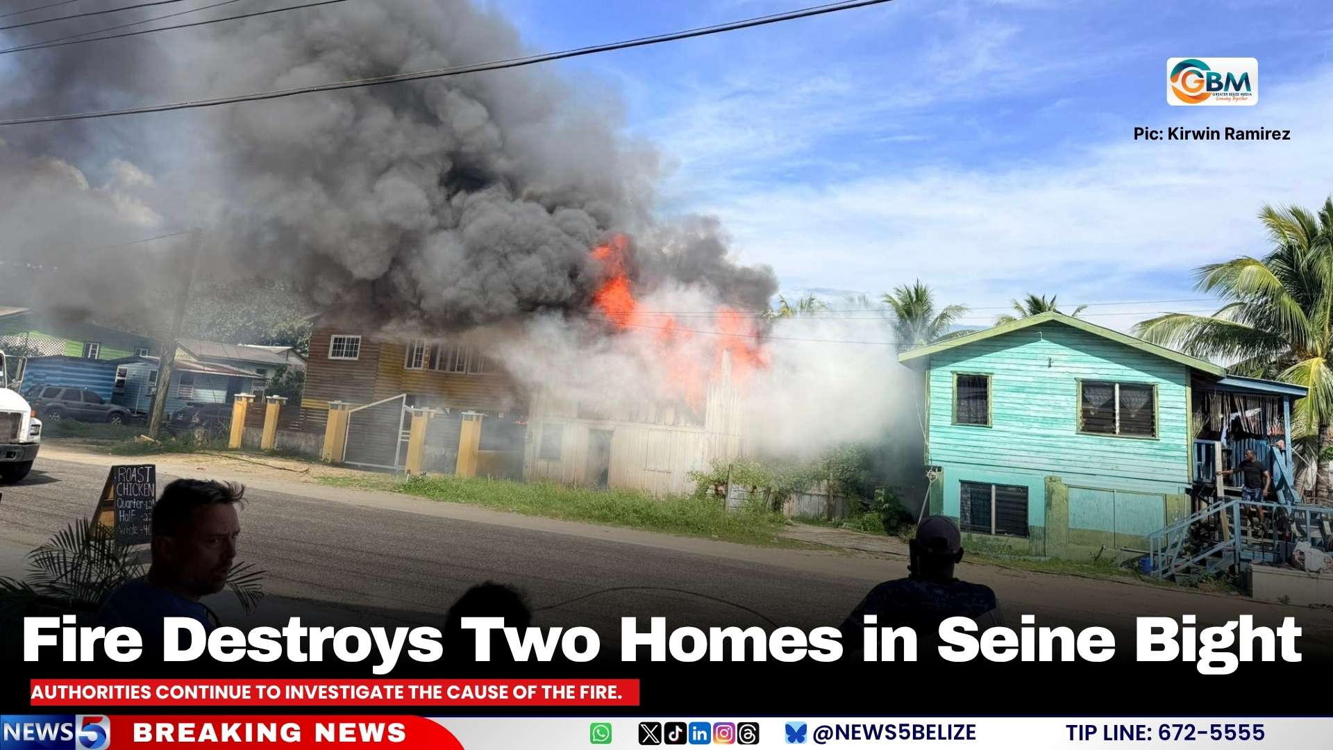 Fire Destroys Two Homes in Seine Bight