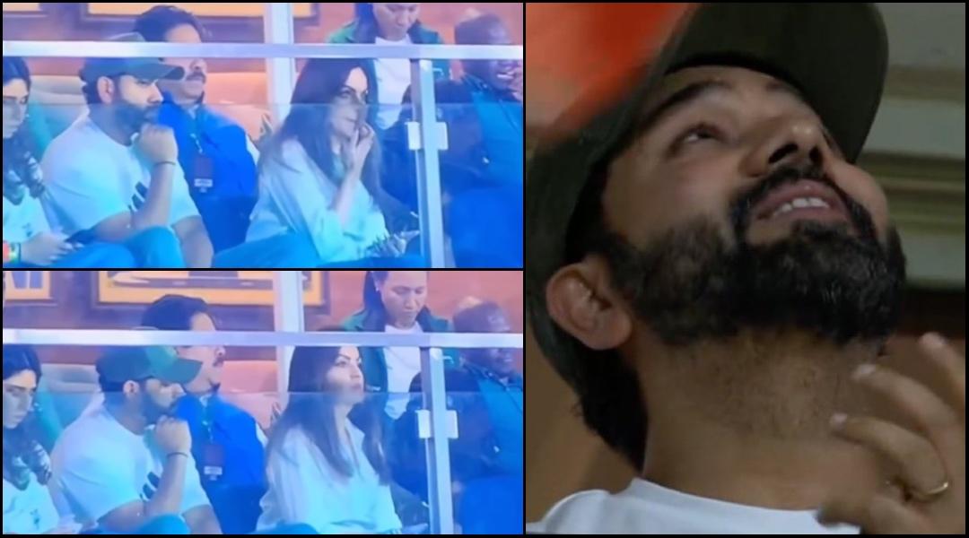 Rohit Sharma secretly peeps into Nita Ambani's phone during Women's World Cup final; internet reacts [Watch]