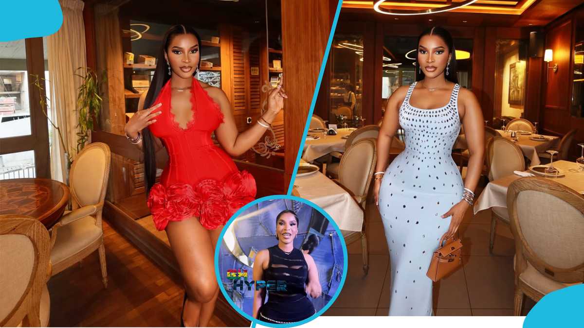 Ghanaians blast Benedicta Gafah as rocks black daring dress and waist beads at EMY pre-awards party