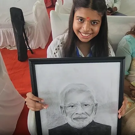 Bhagalpur’s Class 7 student prepares sketch of PM Modi for warm welcome