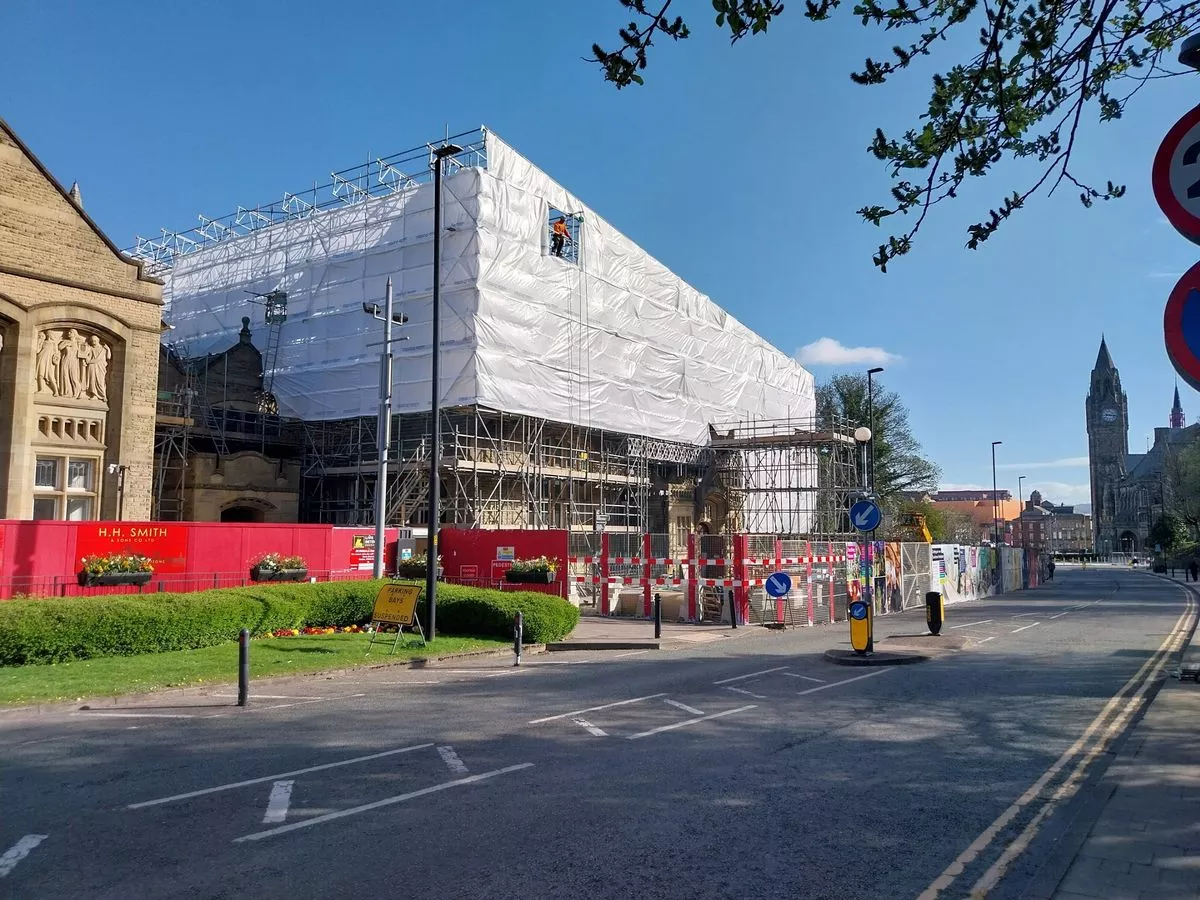 Stunning images show progress on major revamp of iconic Greater Manchester building