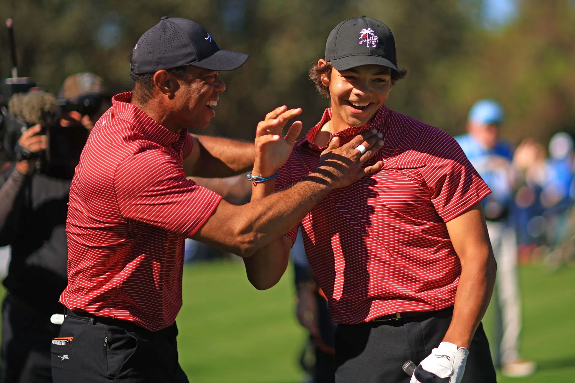 Charlie Woods follows Tiger Woods' footsteps as the youngster gets named as a first-team All-American by AJGA