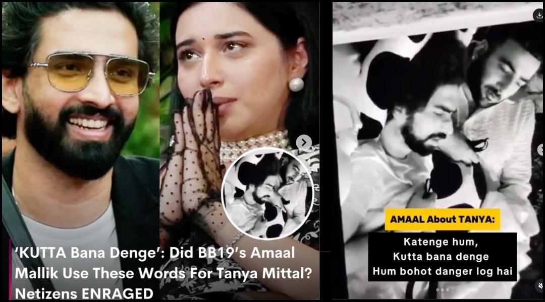 Amaal Mallik threatens Tanya Mittal; Bigg Boss edits it: Furious fans say 'he crossed line'
