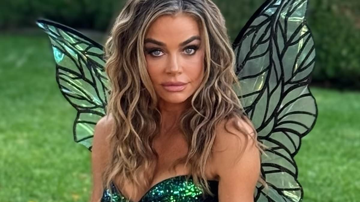 Denise Richards, 54, dresses up as a flirty Tinkerbell proving she is single and ready to mingle after ugly split