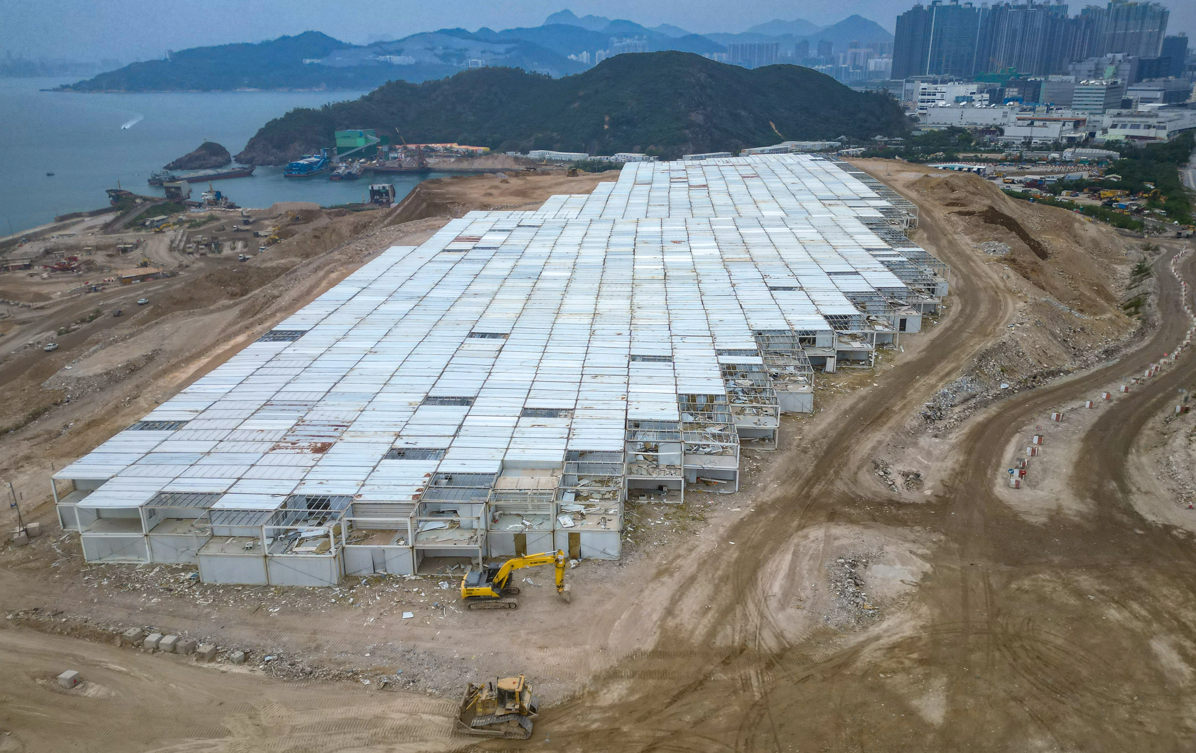 Typhoons damage 20% of Hong Kong Covid isolation cubicles, reuse plans under way