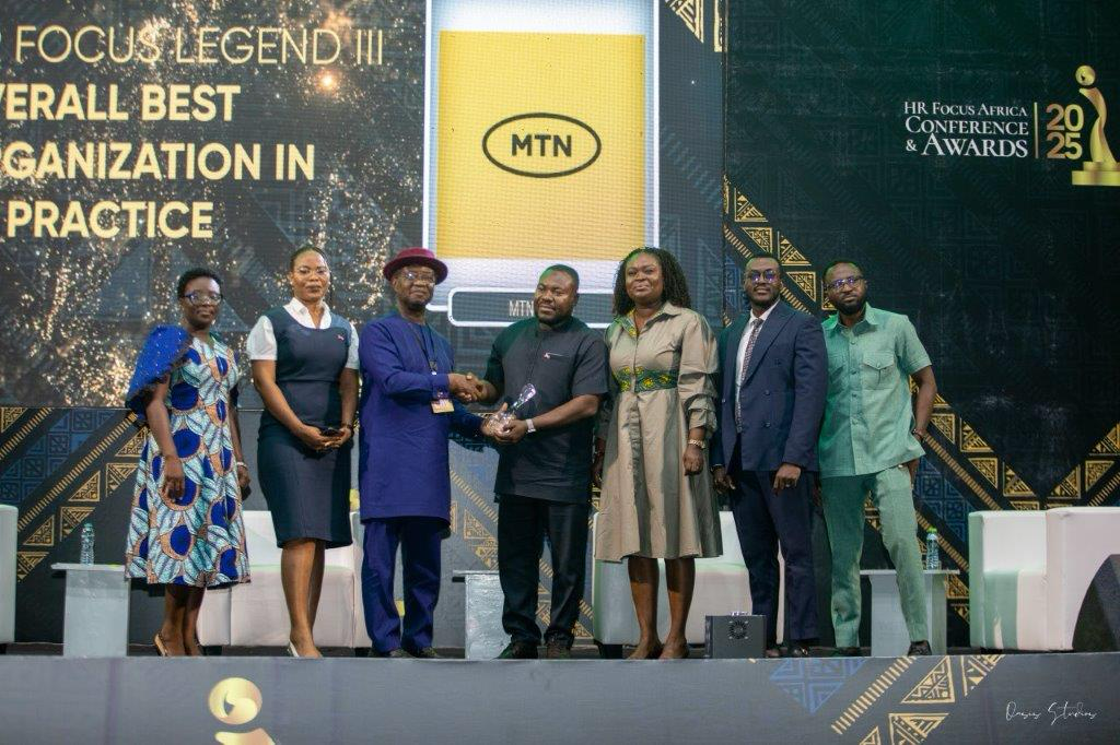 MTN Ghana recognised for excellence in people and culture at the 2025 HR Focus Africa Awards