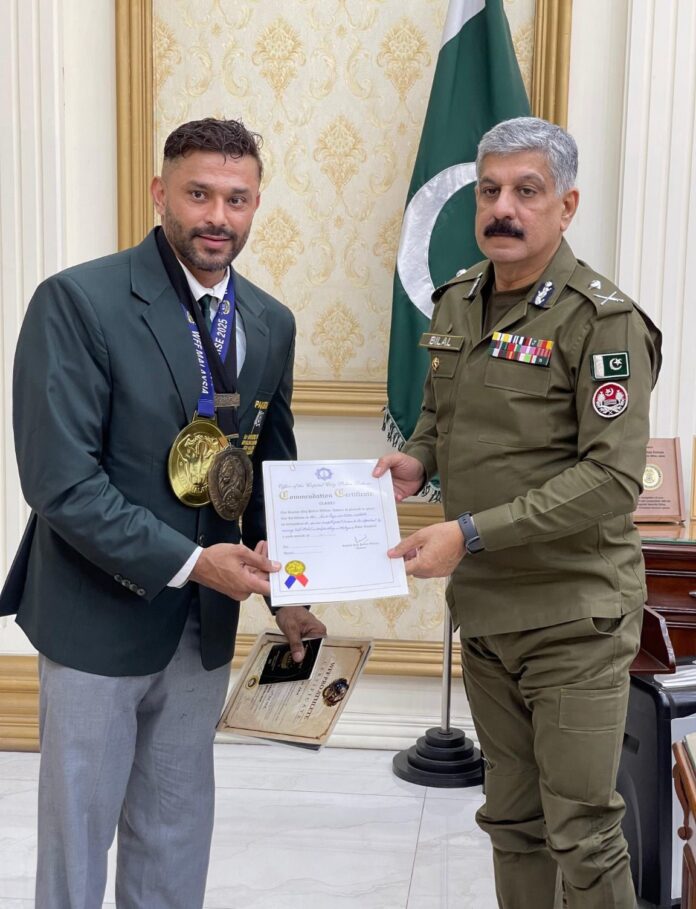 Lahore police constable wins gold at World Fitness Federation Universe Championship
