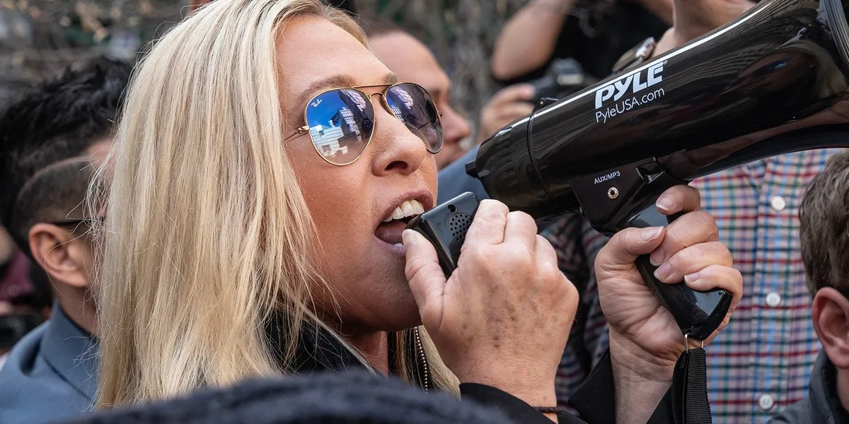 House leader snaps at MTG on GOP call as she warns 'Trump is getting less popular'