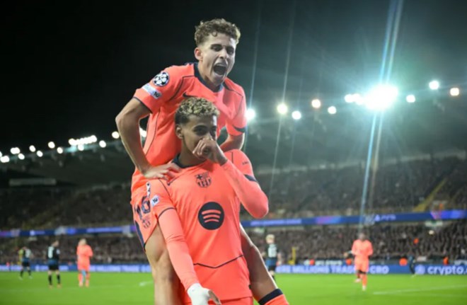 Barcelona draw at Club Brugge in six-goal Champions League thriller