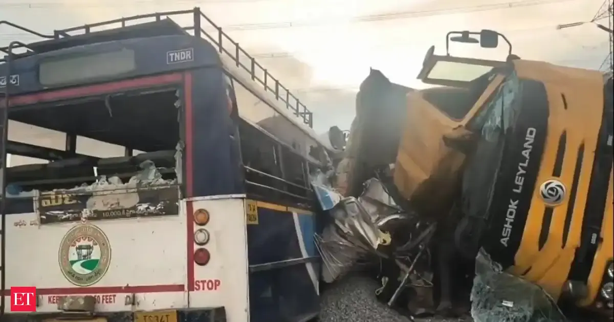 Telangana bus accident: Conductor side passengers survived, driver side killed, recalls survivor