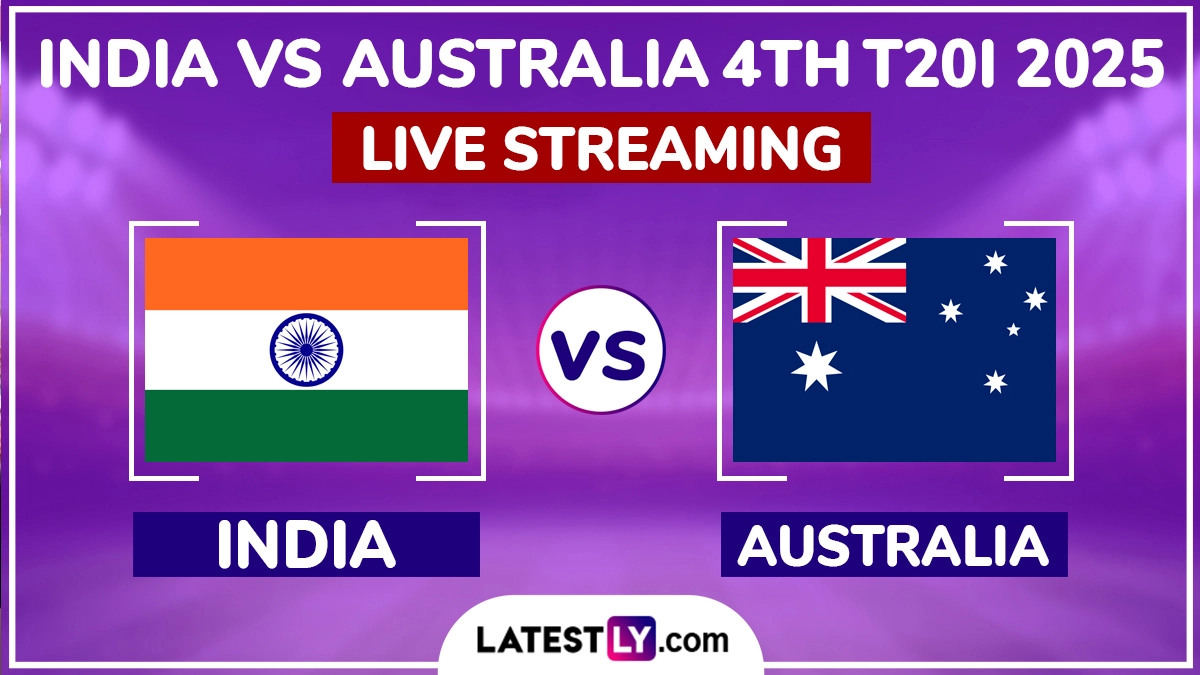 India vs Australia Free Live Streaming Online, 4th T20I 2025: How To Watch IND vs AUS Cricket Match Live Telecast on TV?