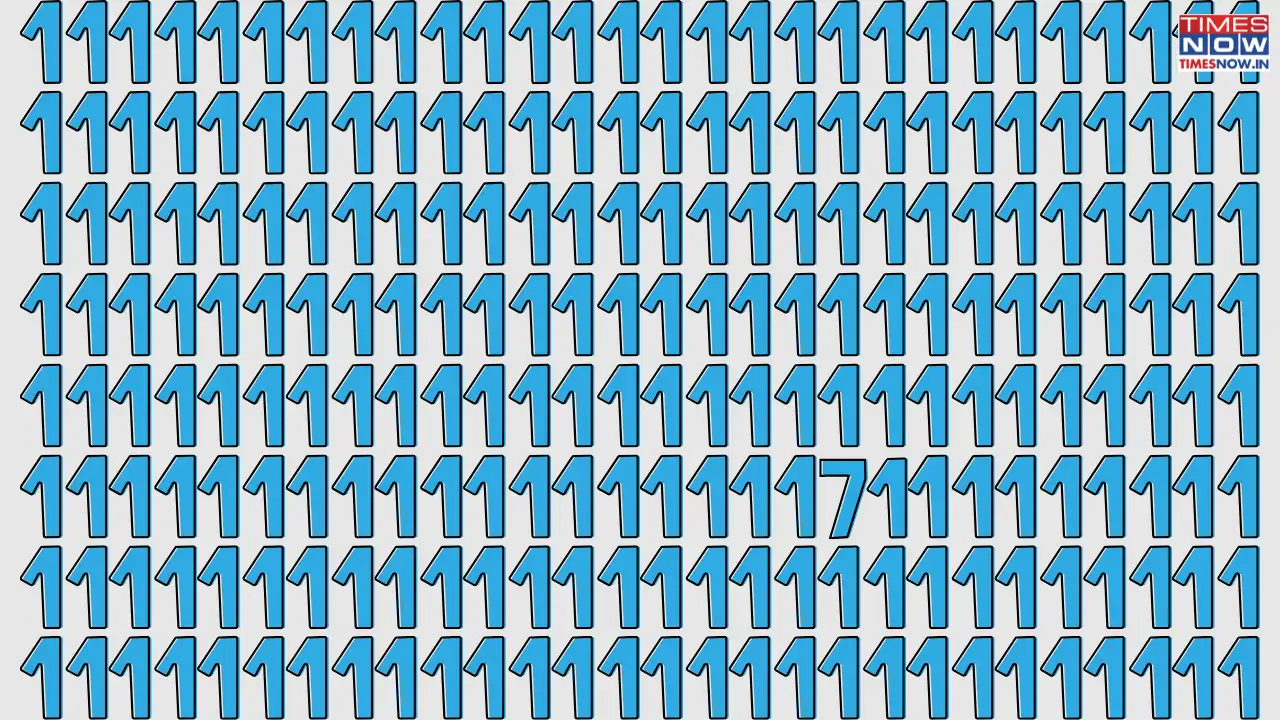 Optical Illusion: Only 1% People Can Find 71 Hidden In The Sea Of 11s Under 5 Seconds