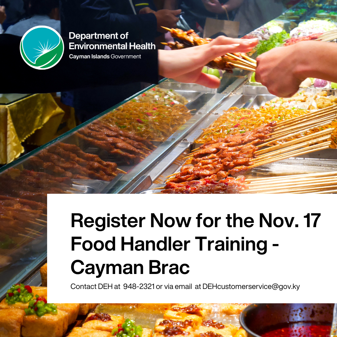 Food Handlers Training in Cayman Brac – Nov. 17