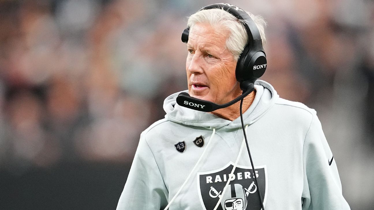 'I've got to get my act together': Pete Carroll pushing to get Raiders on track
