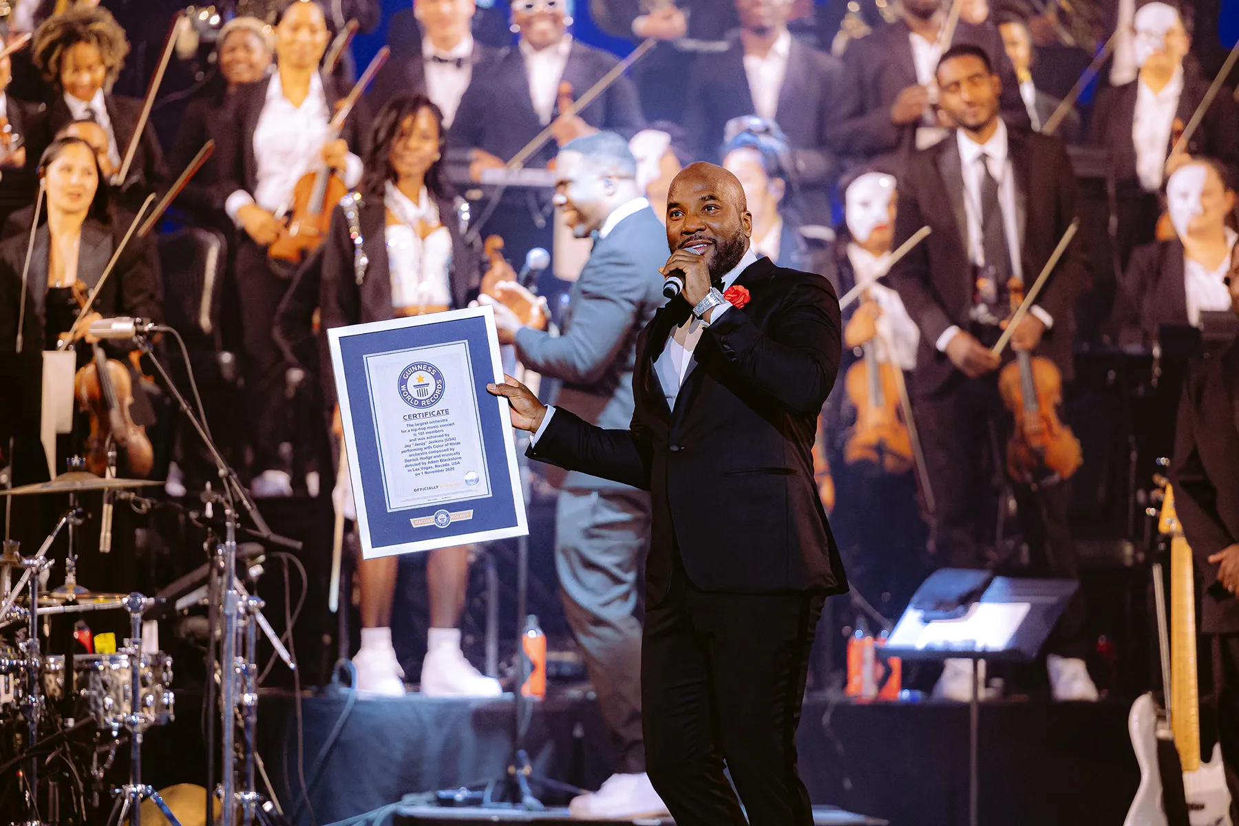 Jeezy Sets Guinness World Record With 101-Piece Orchestra in Vegas: ‘This One’s for the Books … Literally’